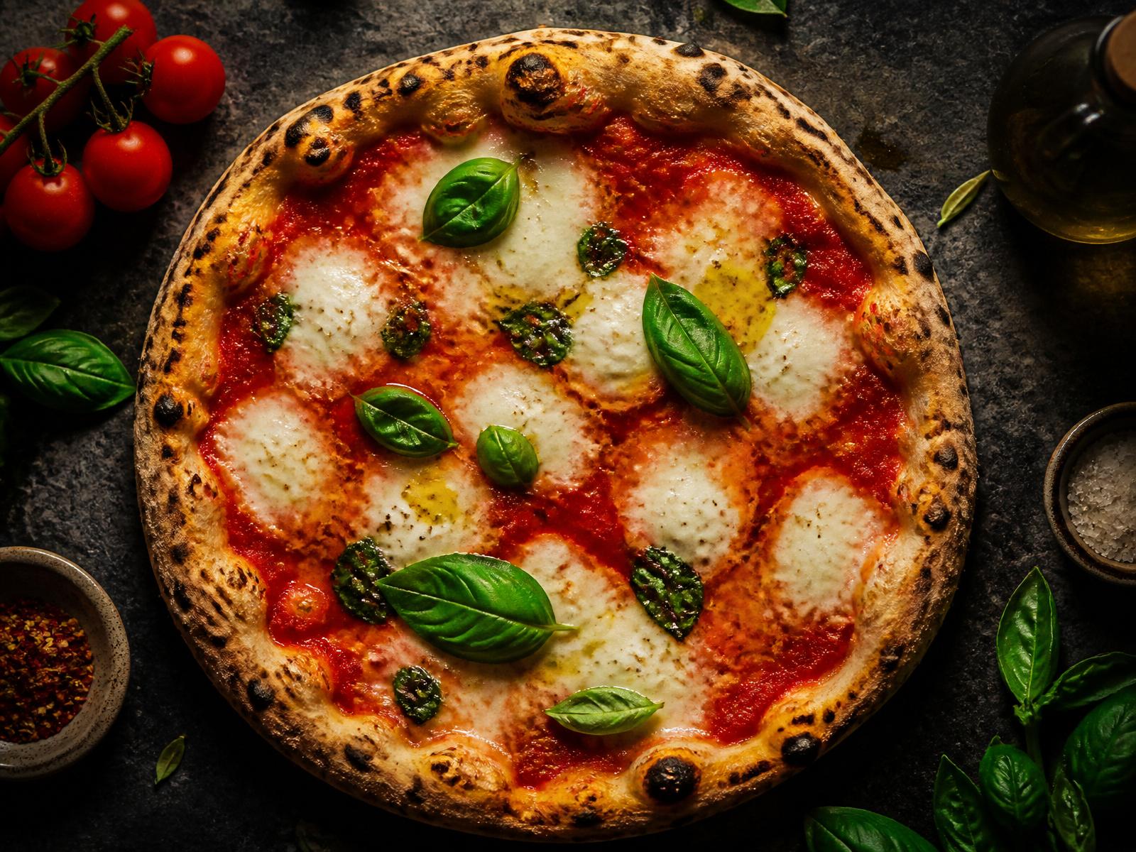 Vrišuće topla pizza iz caffe pizzerije Basilico